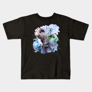 Curly-Q Cuteness Guinea Pig Tee for Pet Aficionados Kids T-Shirt